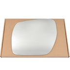 Wing Mirror Glass Left for Mitsubishi Shogun 2006-2019 Stick-On Passenger Near Side Convex