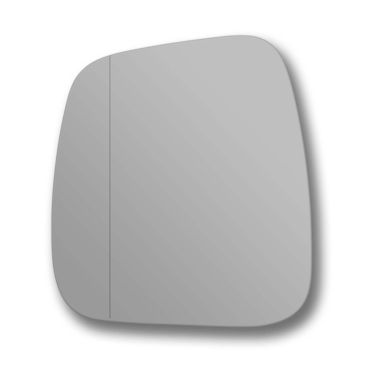 Wing Mirror Glass Left for Fiat Fiorino 2007-2020 Stick-On Passenger Near Side with Blind Spot