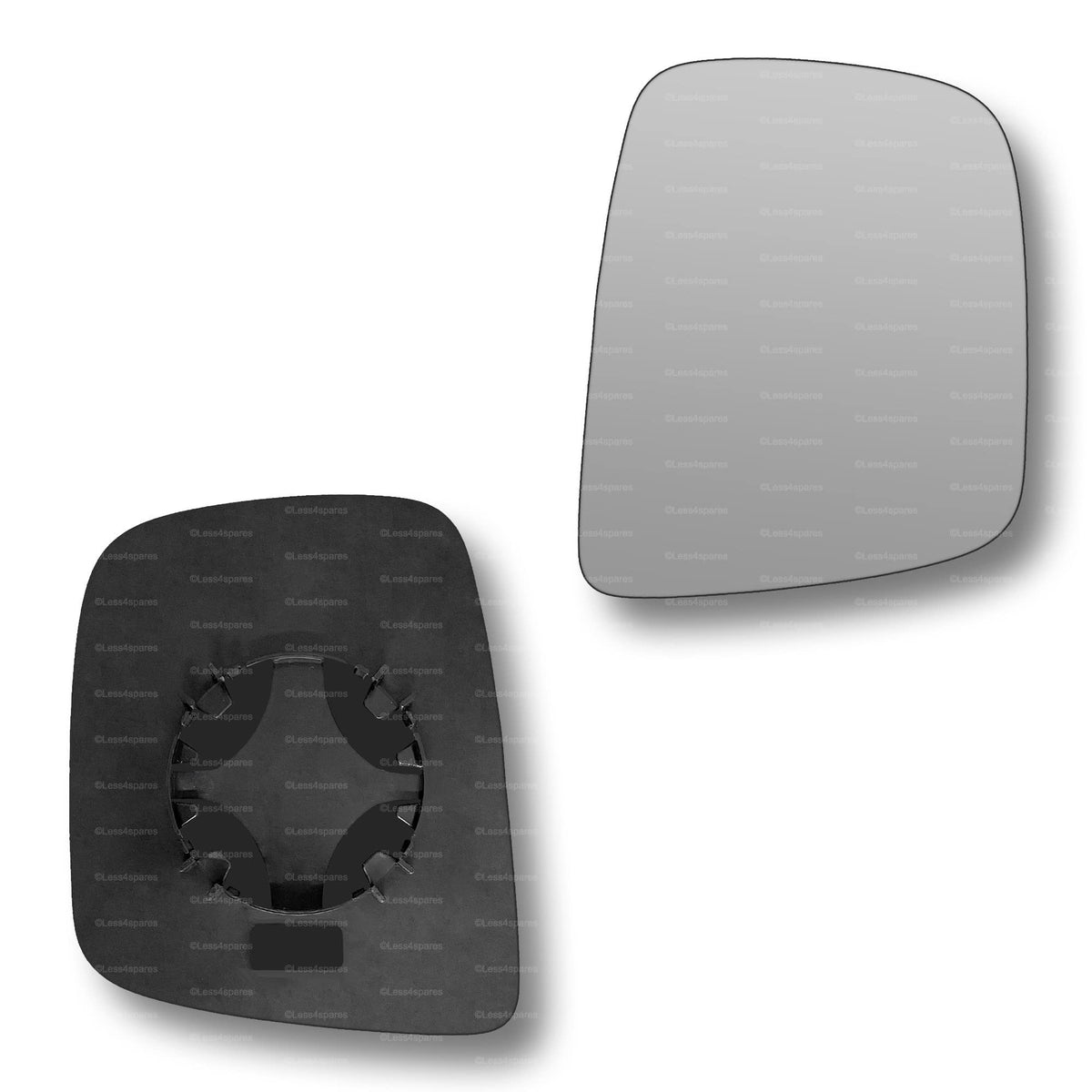 Replacement Wing Mirror Glass Right for Nissan NV200 2010-2022 Clip-On Driver Off side Convex