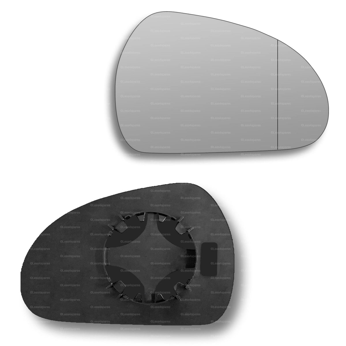 Replacement Wing Mirror Glass Right for Peugeot 308 2007-2014 Clip-On Driver Off side with Blind Spot