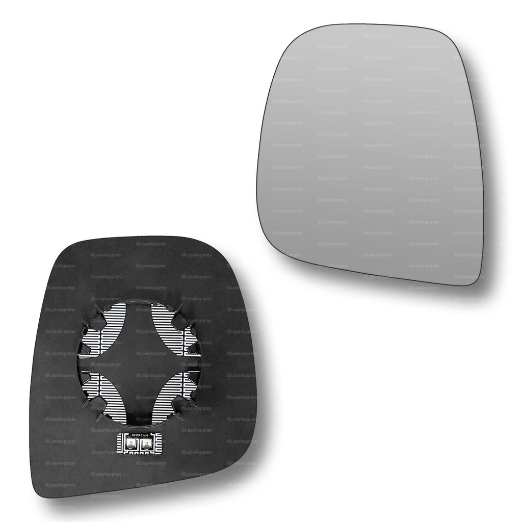 Replacement Wing Mirror Glass Left for Peugeot Expert 2016-2022 Clip-On Passenger Near Side N/S Heated Convex