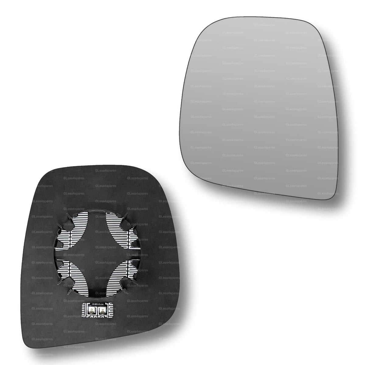 Replacement Wing Mirror Glass Left for Citroen Dispatch 2016-2022 Clip-On Passenger Near Side N/S Heated Convex