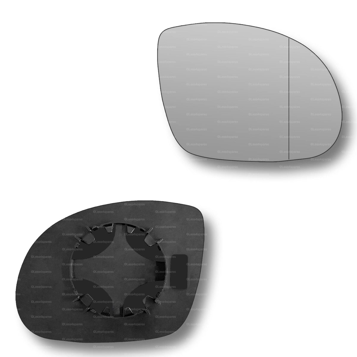 Replacement Wing Mirror Glass Right for Vauxhall Corsa SRI 2000-2006 Clip-On Driver Off side with Blind Spot