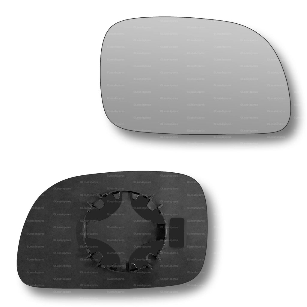 Replacement Wing Mirror Glass Right for Chrysler Voyager 1996-2007 Clip-On Driver Off side Convex
