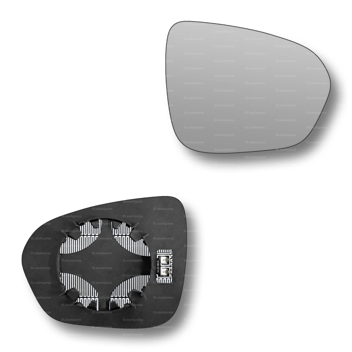 Replacement Wing Mirror Glass Right for Dacia Duster 2018-2022 Clip-On Driver Off side Heated Convex