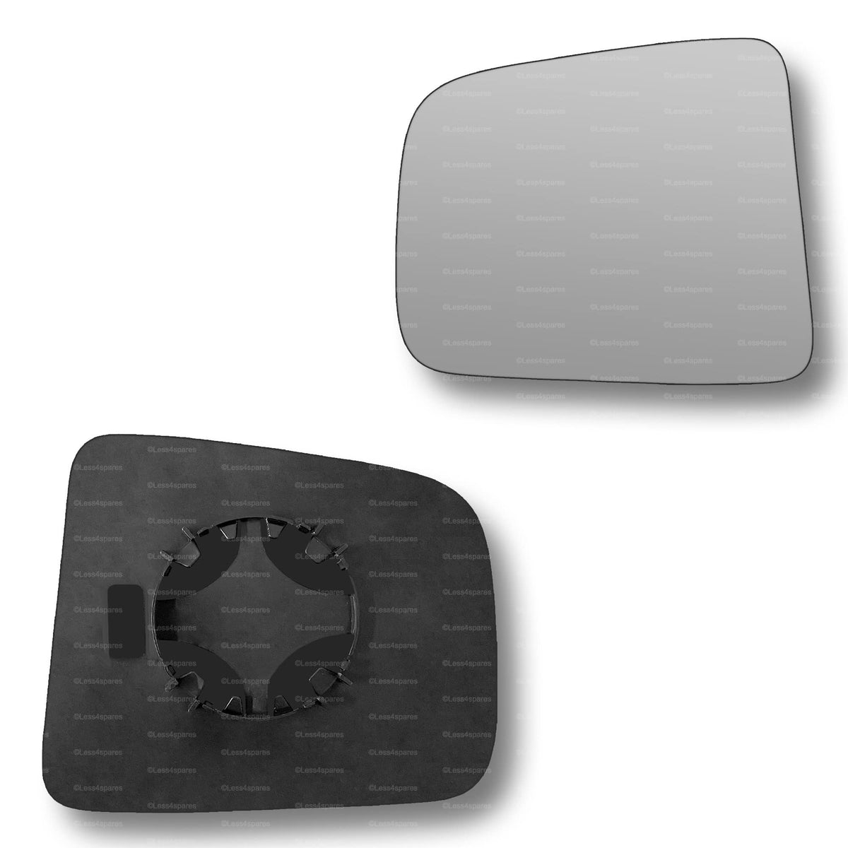 Replacement Wing Mirror Glass Left for Mazda B Series 1998-2006 Clip-On Passenger Near Side N/S Convex