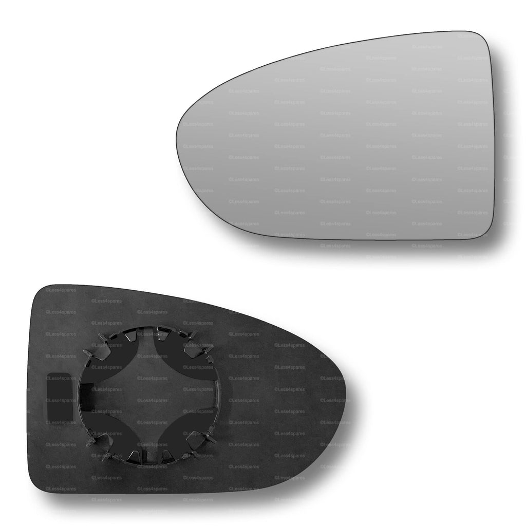Replacement Wing Mirror Glass Left for Nissan Qashqai 2006-2013 Clip-On Passenger Near Side N/S Convex