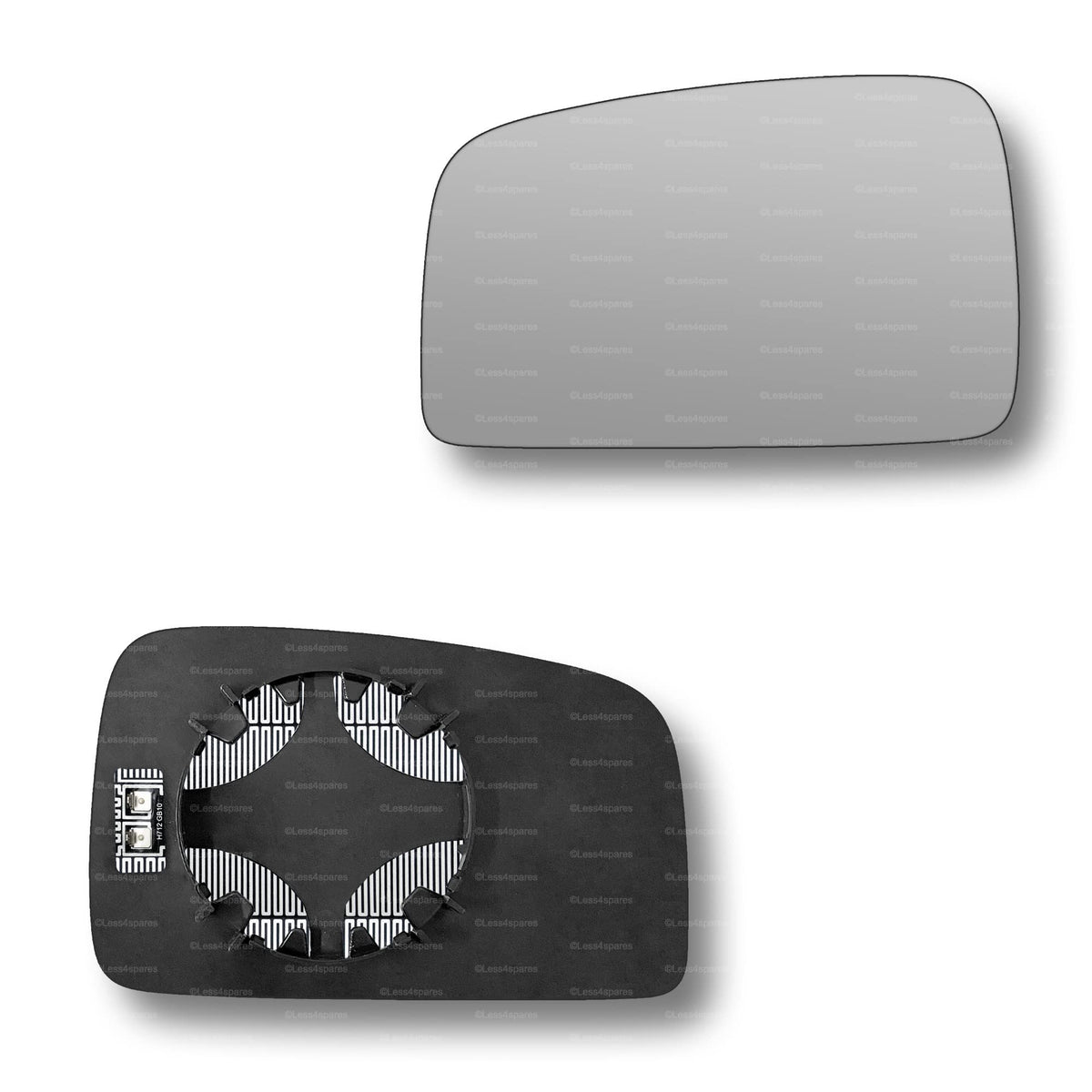 Replacement Wing Mirror Glass Left for Kia Sportage 2005-2007 Clip-On Passenger Near Side N/S Heated Convex