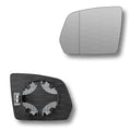 Replacement Wing Mirror Glass Left for Mercedes M-Class 2008-2011 Clip-On Passenger Near Side N/S Heated with Blind Spot