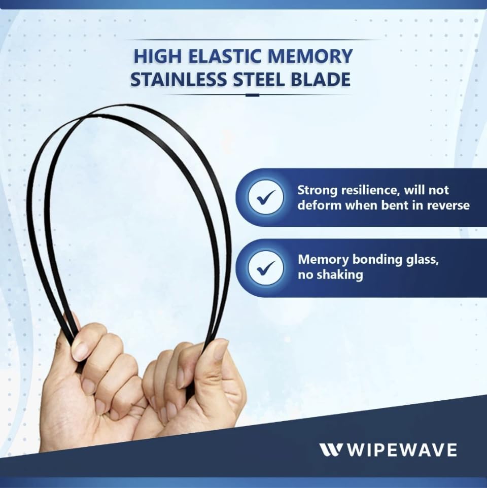 WipeWave Windscreen Wiper Blades for MG MGB GT 1973-1980, 11" 11" Front U-Hook J-hook Arm - image 4