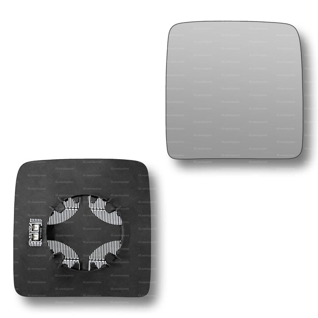 Replacement Wing Mirror Glass Left for Vauxhall Combo 2001-2011 Clip-On Passenger Near Side N/S Heated Convex
