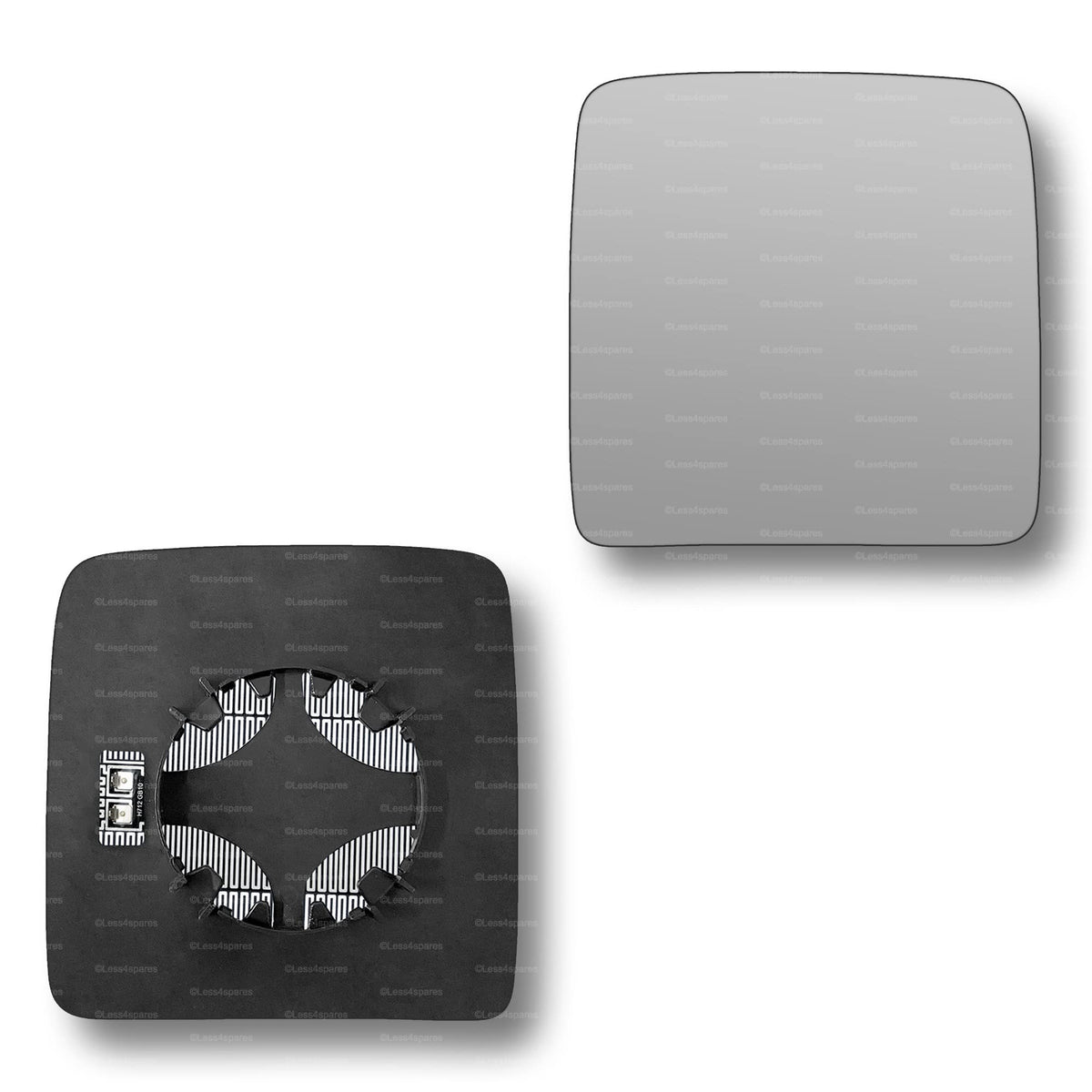Replacement Wing Mirror Glass Left for Vauxhall Combo 2001-2011 Clip-On Passenger Near Side N/S Heated Convex