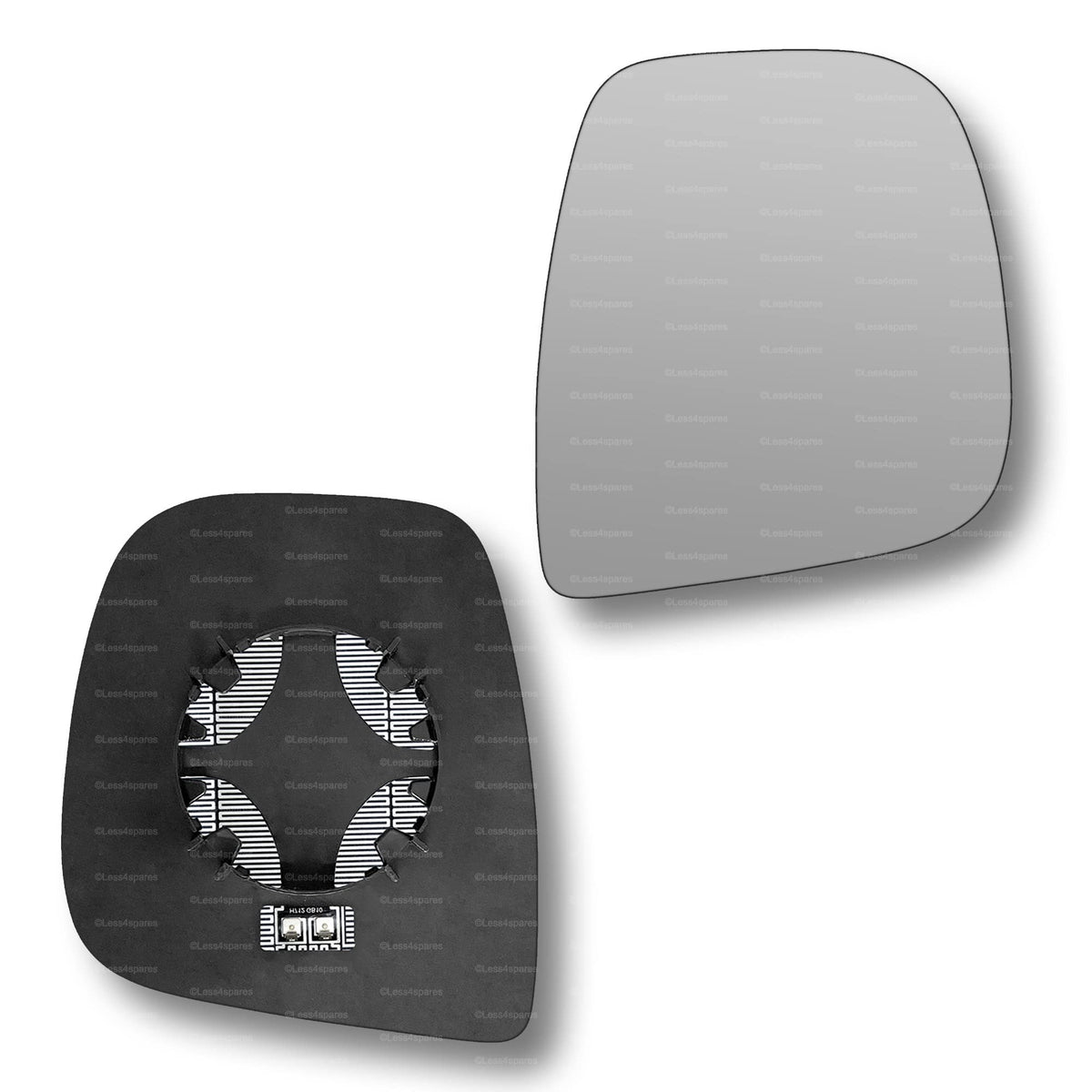 Replacement Wing Mirror Glass Right for Citroen Berligo 2018-2022 Clip-On Driver Off side Heated Convex