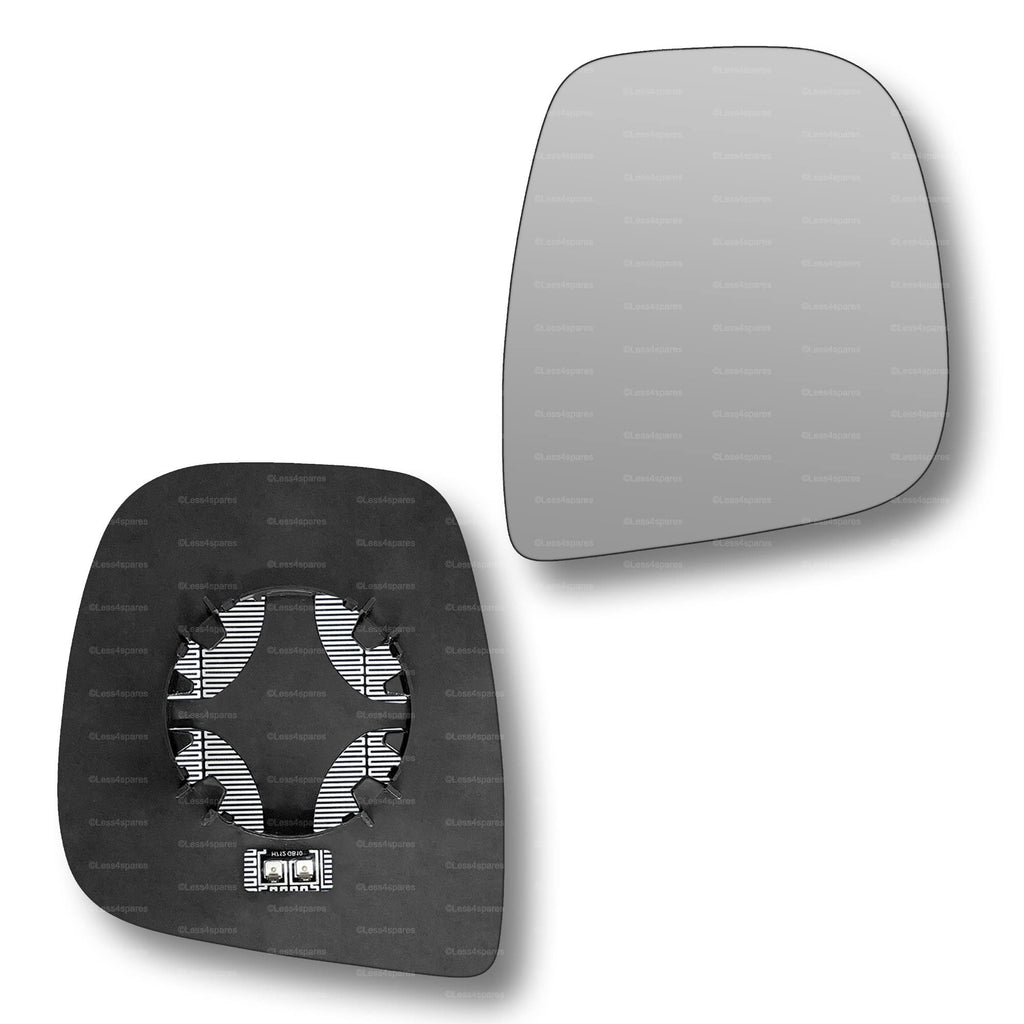 Replacement Wing Mirror Glass Right for Toyota ProAce 2016-2022 Clip-On Driver Off side Heated Convex