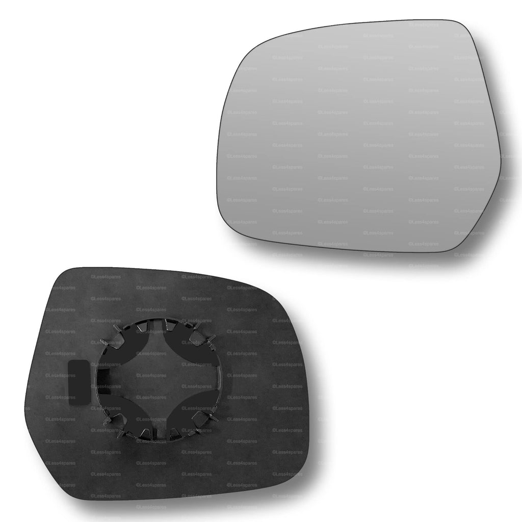 Replacement Wing Mirror Glass Left for Ford Ranger 2006-2011 Clip-On Passenger Near Side N/S Convex