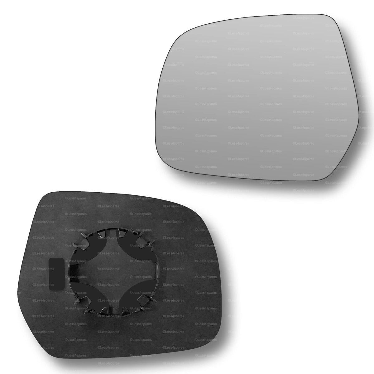 Replacement Wing Mirror Glass Left for Ford Ranger 2006-2011 Clip-On Passenger Near Side N/S Convex