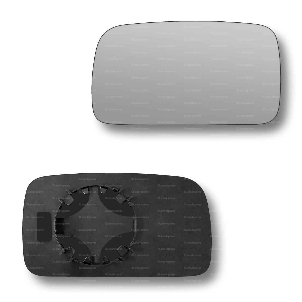 Replacement Wing Mirror Glass Left for VW Polo 1994-1999 Clip-On Passenger Near Side N/S Convex
