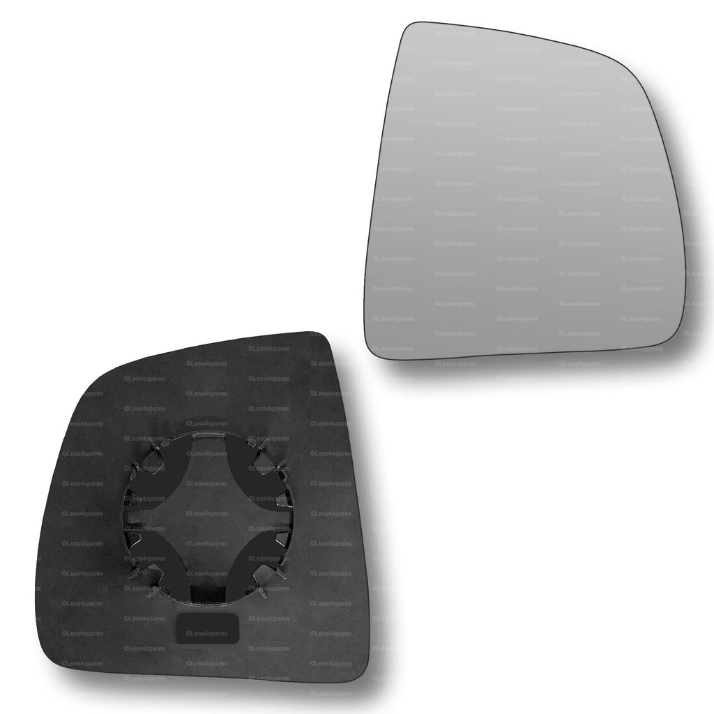 Replacement Wing Mirror Glass Right for Fiat Doblo 2010-2022 Clip-On Driver Off side Convex