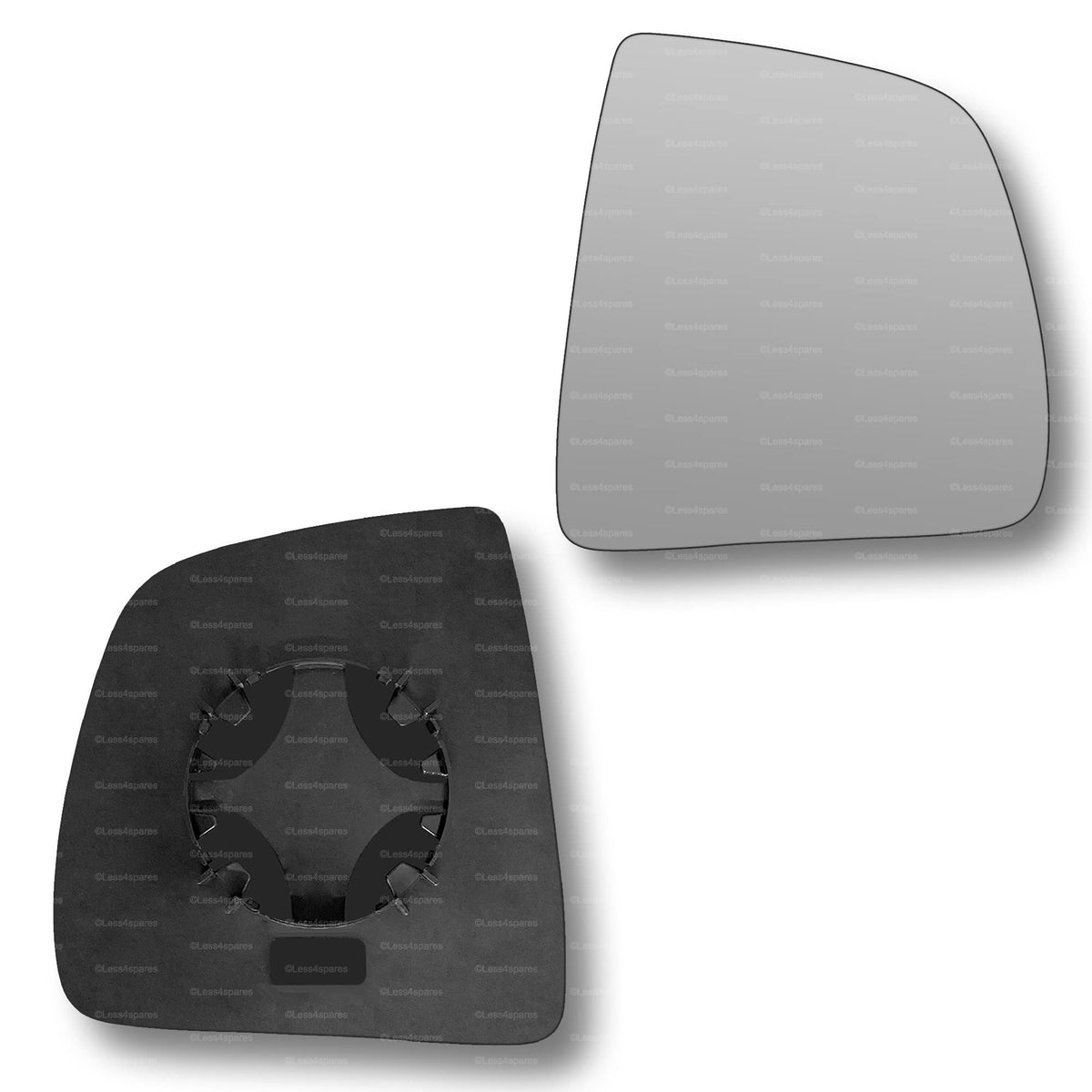 Replacement Wing Mirror Glass Right for Fiat Doblo 2010-2022 Clip-On Driver Off side Convex