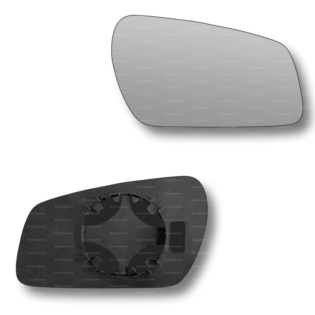 Replacement Wing Mirror Glass Right for Ford Fiesta 2005-2008 Clip-On Driver Off side Convex