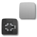 Replacement Wing Mirror Glass Right for Vauxhall Combo 2001-2011 Clip-On Driver Off side Heated Convex