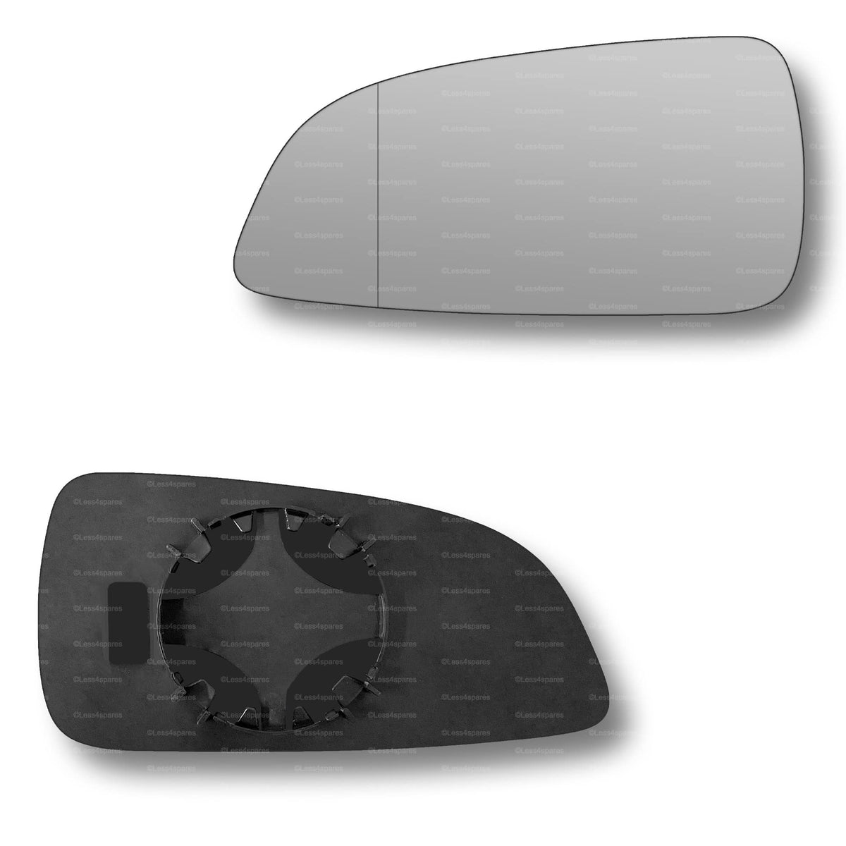 Replacement Wing Mirror Glass Left for Vauxhall Astra 2004-2008 Clip-On Passenger Near Side N/S with Blind Spot