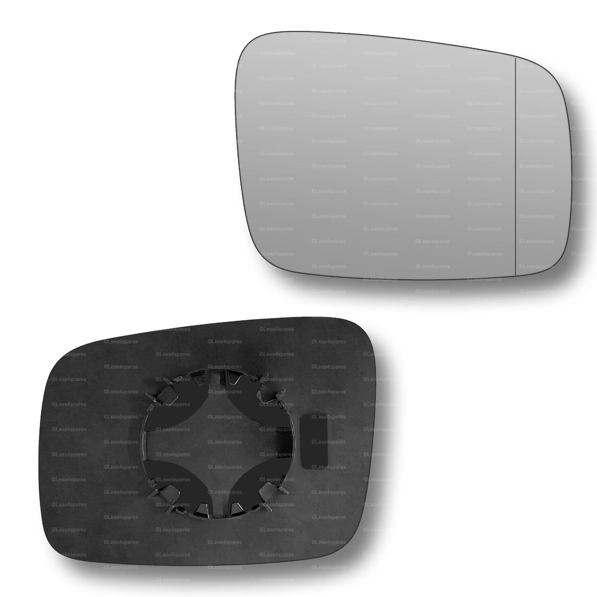 Replacement Wing Mirror Glass Right for VW Transporter 1990-2003 Clip-On Driver Off side with Blind Spot