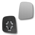 Replacement Wing Mirror Glass Right for Nissan NV200 2010-2022 Clip-On Driver Off side Heated Convex