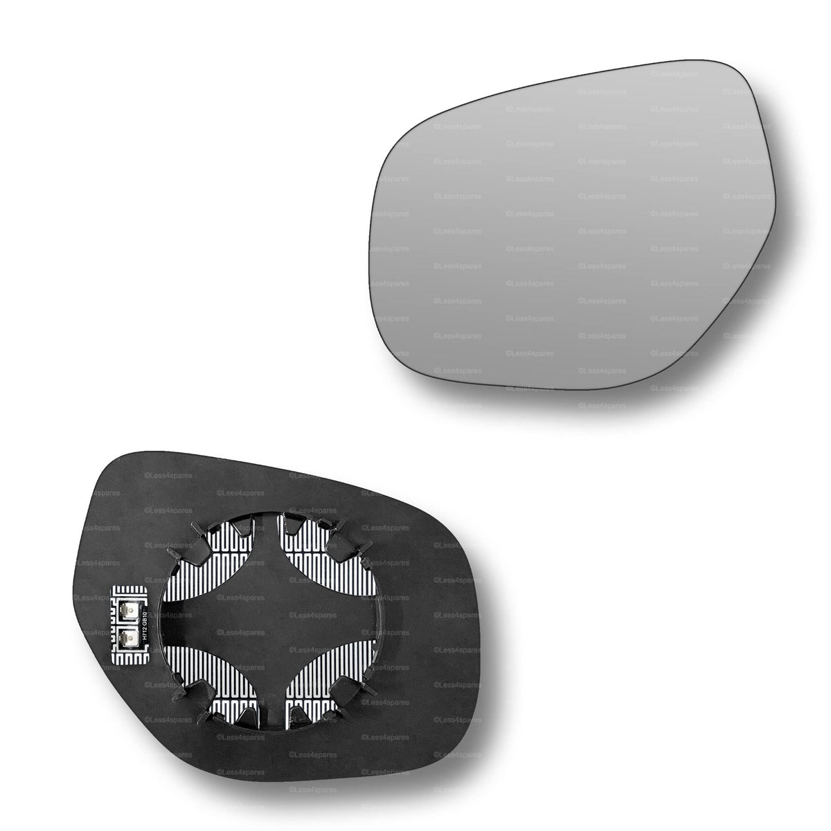 Replacement Wing Mirror Glass Left for Mitsubishi Outlander 2012-2022 Clip-On Passenger Near Side N/S Heated Convex