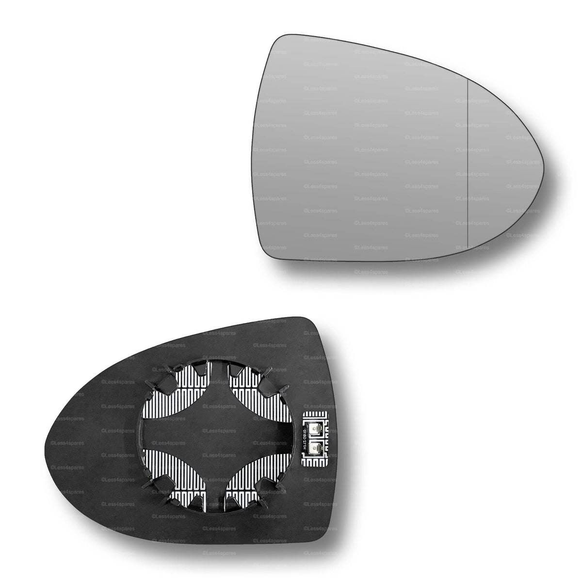 Replacement Wing Mirror Glass Right for Kia Sportage 2010-2015 Clip-On Driver Off side Heated with Blind Spot