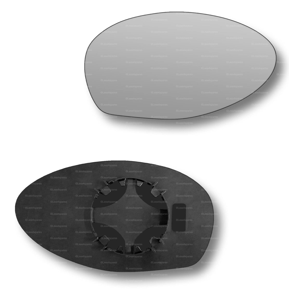 Replacement Wing Mirror Glass Right for Alfa Romeo GT 2003-2010 Clip-On Driver Off side Heated Convex
