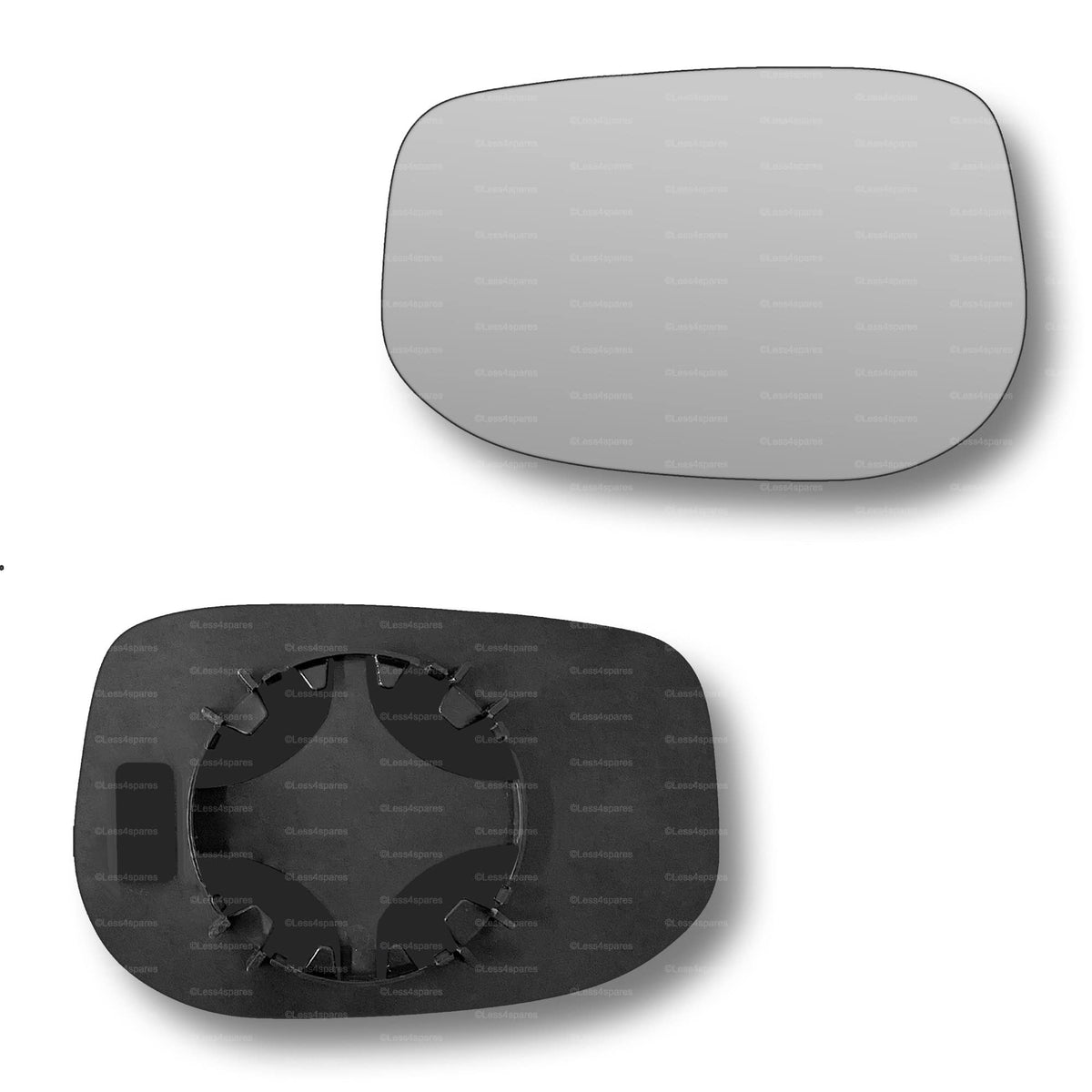 Replacement Wing Mirror Glass Left for Honda Jazz 2008-2015 Clip-On Passenger Near Side N/S Convex