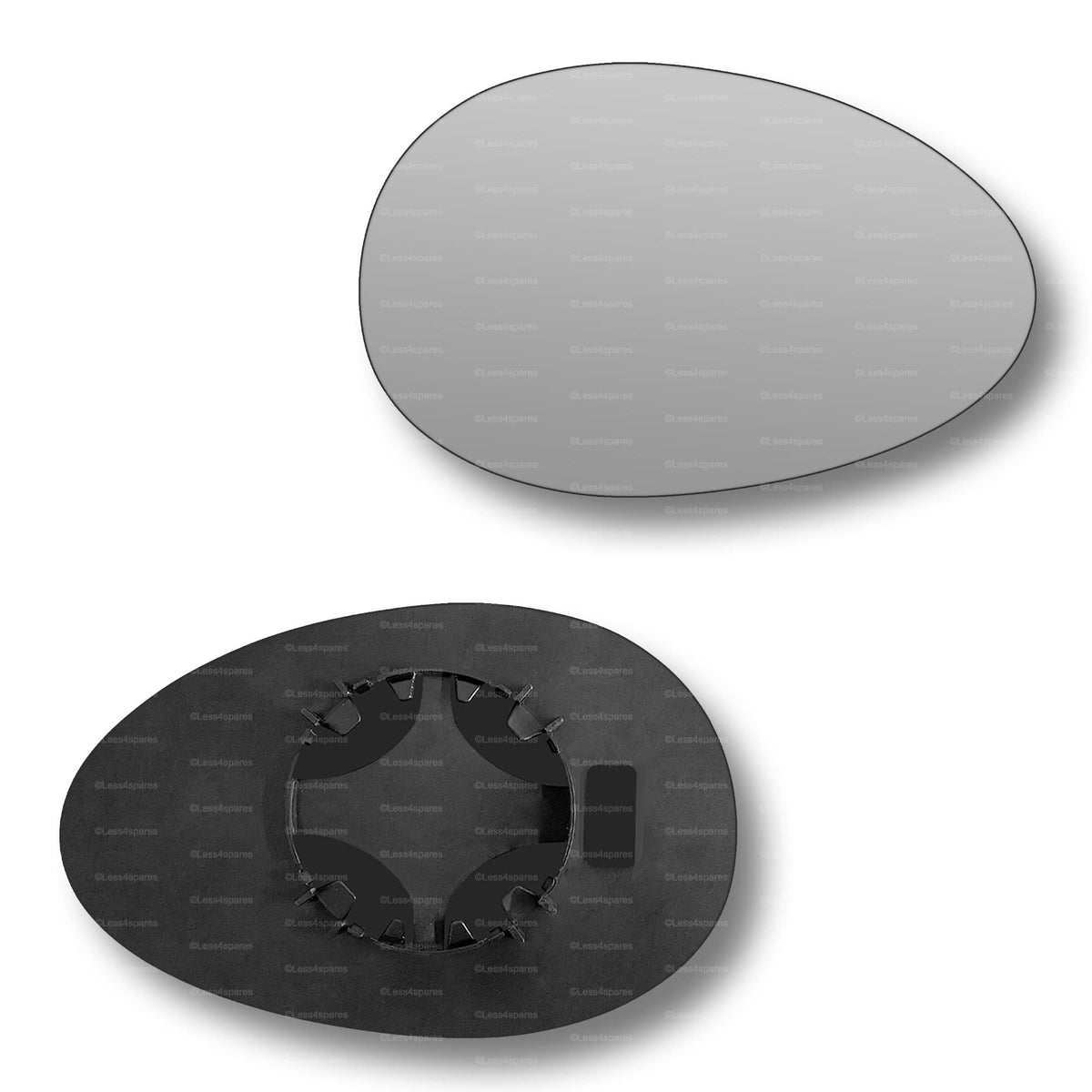 Replacement Wing Mirror Glass Left for Mini Convertible 2004-2007 Clip-On Passenger Near Side N/S Convex