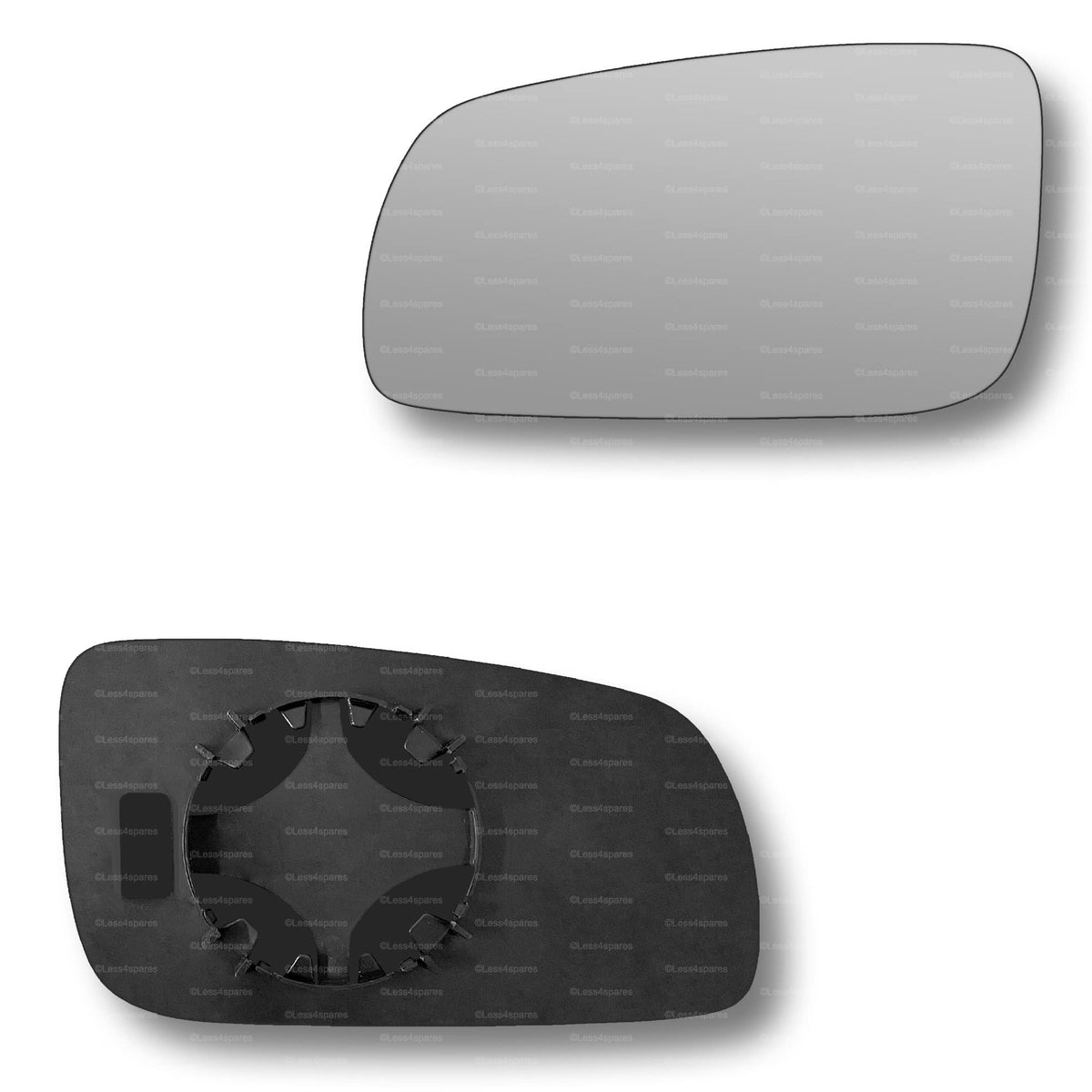 Replacement Wing Mirror Glass Left for Skoda Fabia 1999-2007 Clip-On Passenger Near Side N/S Convex