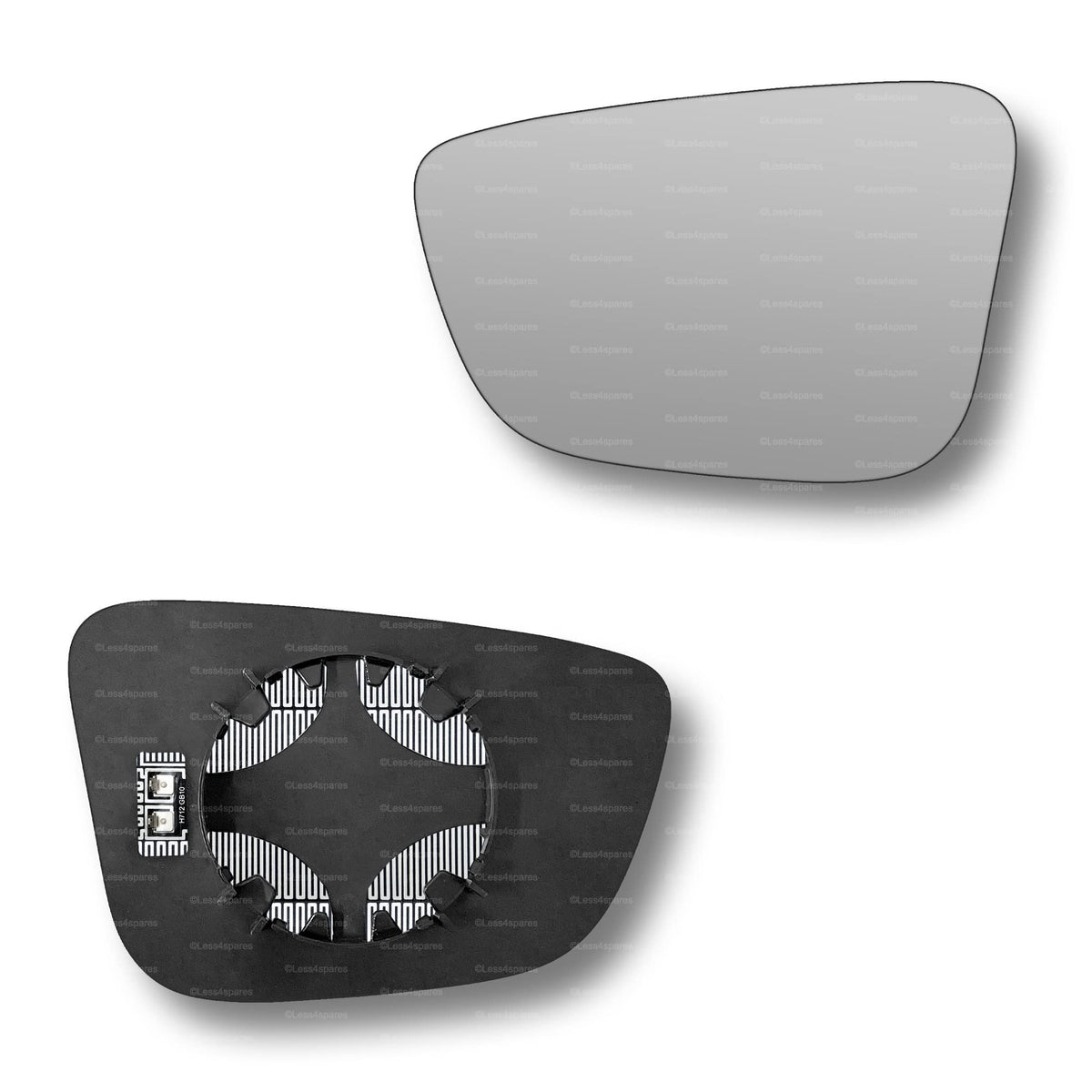 Replacement Wing Mirror Glass Left for BMW 7 Series 2015-2022 Clip-On Passenger Near Side N/S Heated Convex