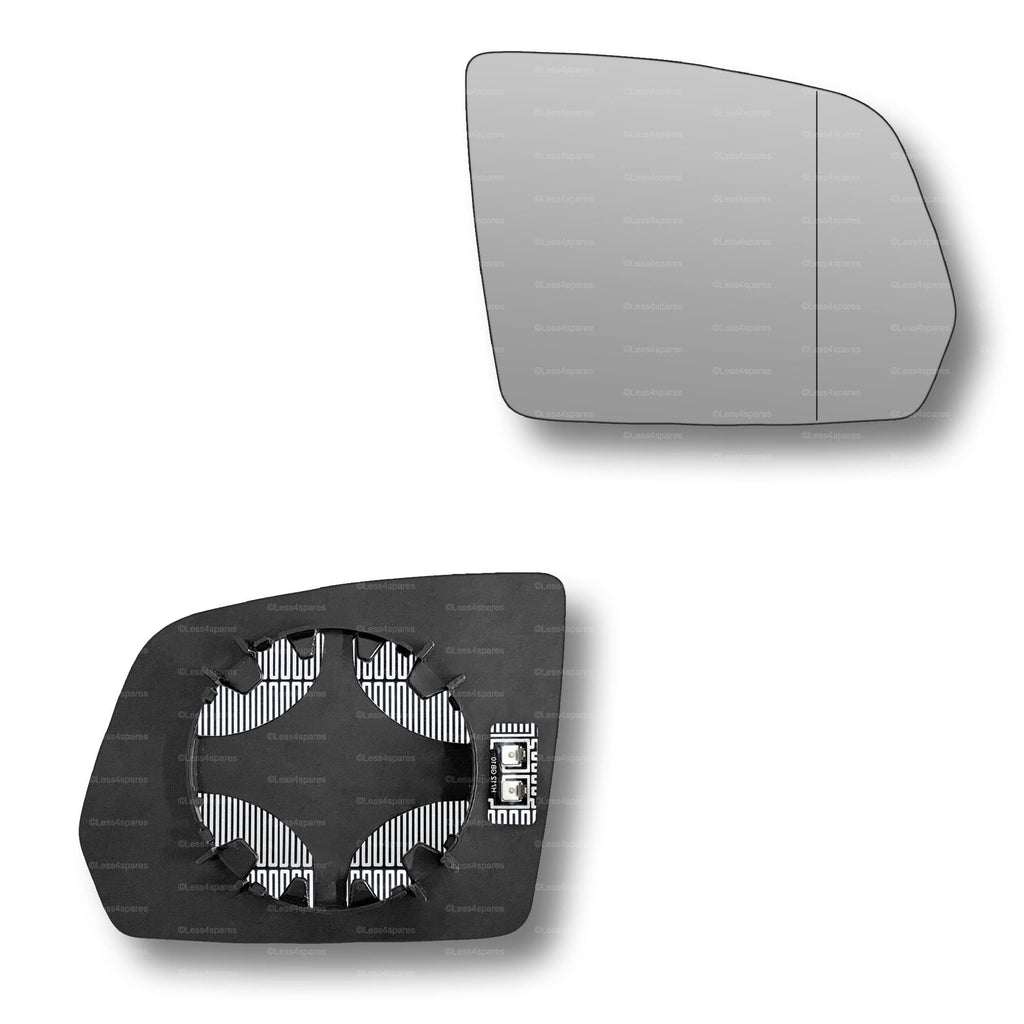 Replacement Wing Mirror Glass Right for Mercedes M-Class 2008-2011 Clip-On Driver Off side Heated with Blind Spot