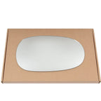 Wing Mirror Glass Right for Jaguar X-Type 2001-2008 Stick-On Driver Off Side Convex