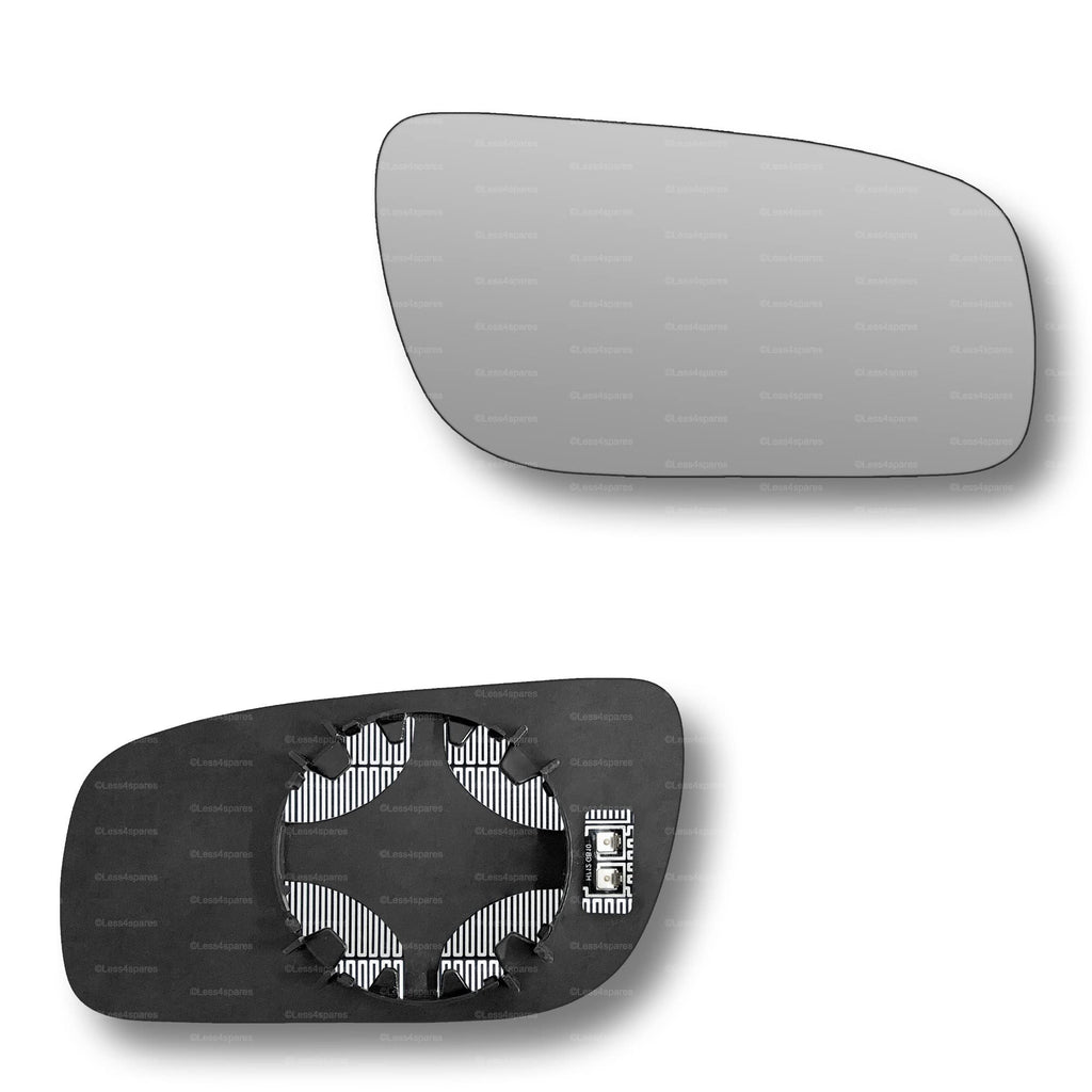 Replacement Wing Mirror Glass Right for Mercedes E-Class 2006-2009 Clip-On Driver Off side Heated Convex