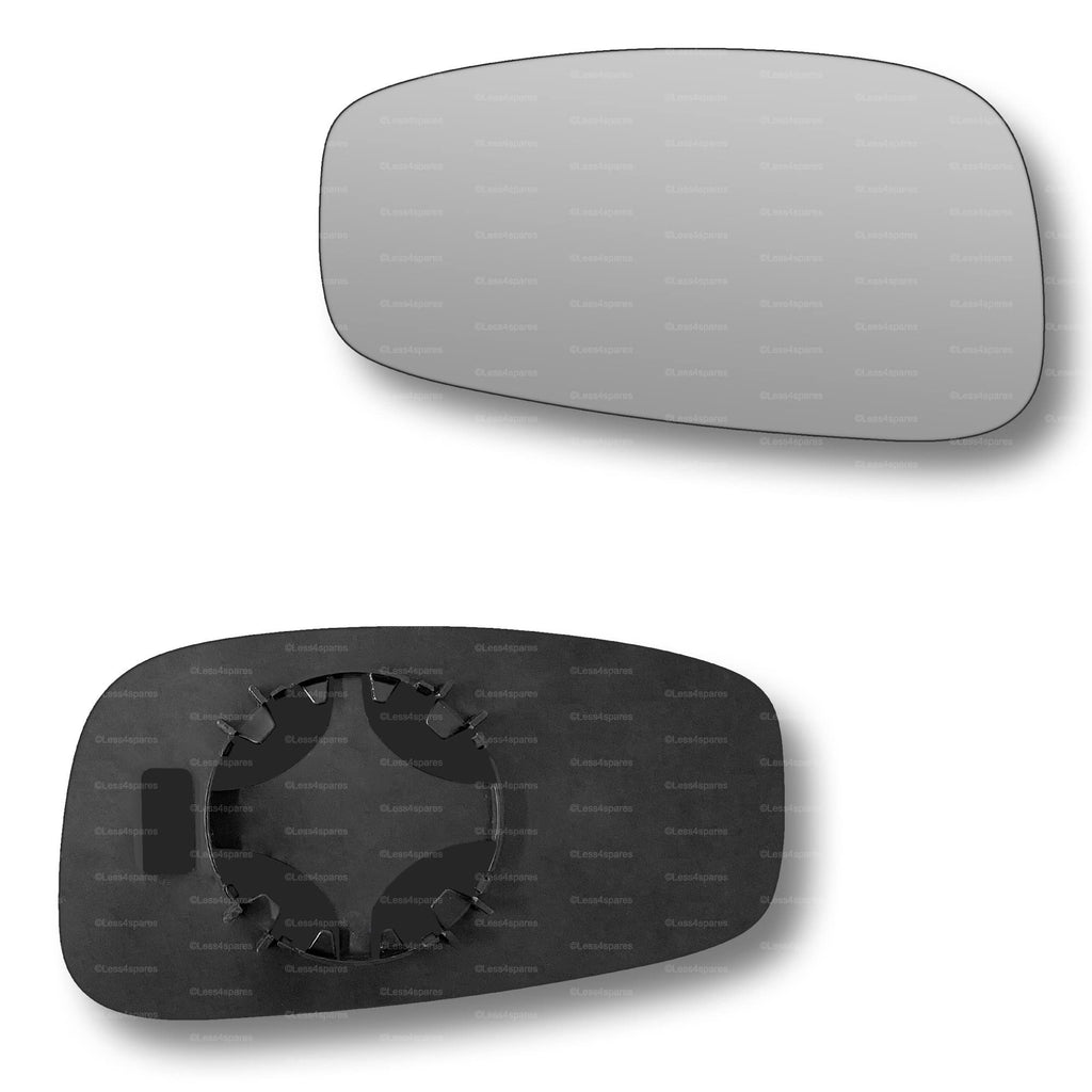 Replacement Wing Mirror Glass Left for Fiat Stilo 2001-2007 Clip-On Passenger Near Side N/S Convex