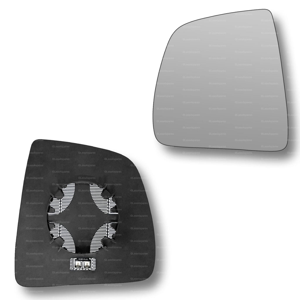 Replacement Wing Mirror Glass Left for Vauxhall Combo 2012-2018 Clip-On Passenger Near Side N/S Heated Convex