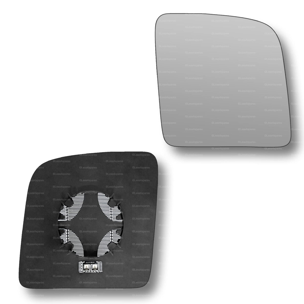 Replacement Wing Mirror Glass Right for Ford Transit Connect 2002-2013 Clip-On Driver Off side Heated Convex