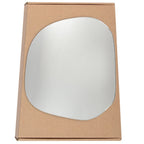 Wing Mirror Glass Left for Mitsubishi L400 / Delica/Space Gear 1995-2005 Stick-On Passenger Near Side Convex