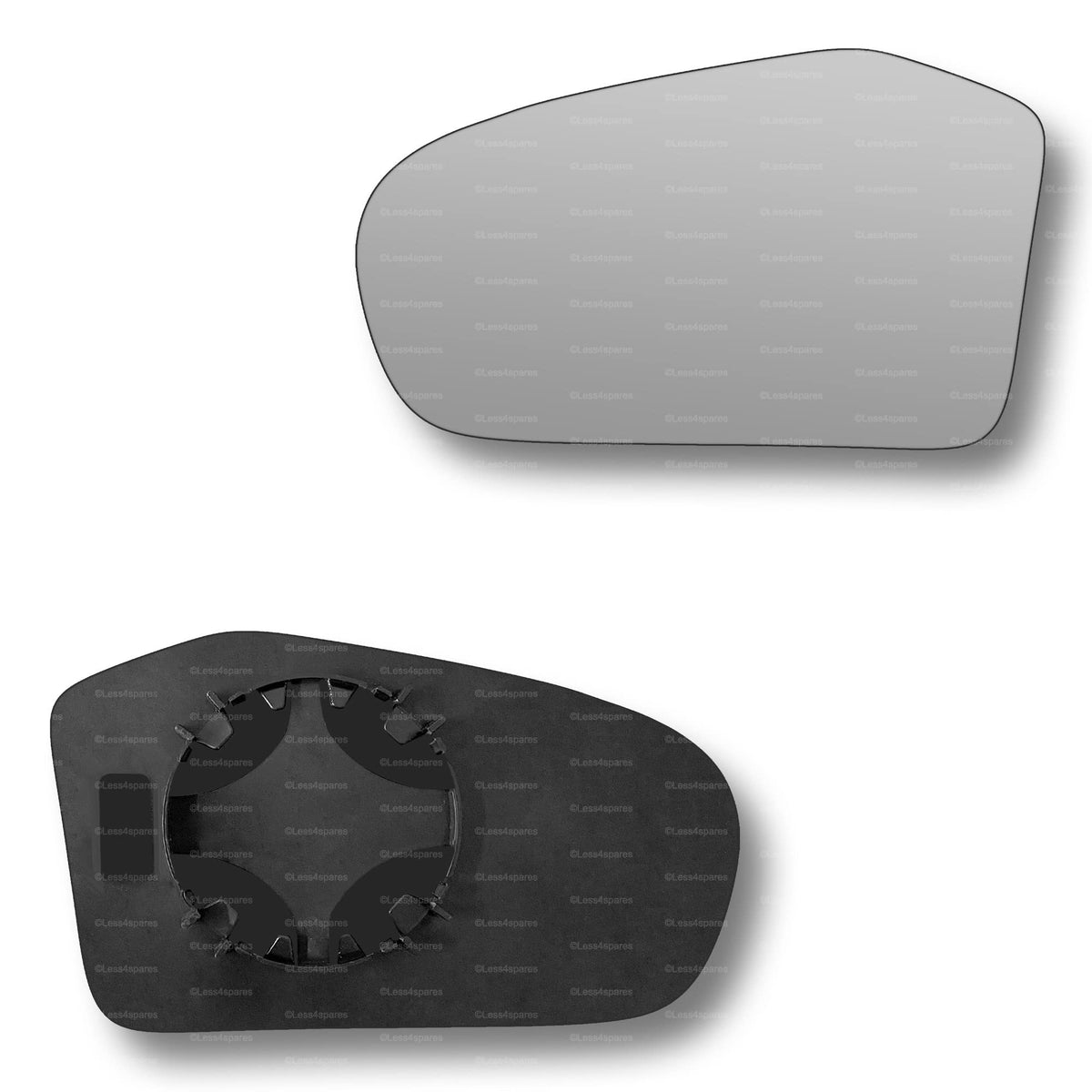 Replacement Wing Mirror Glass Left for Mercedes A-Class 2004-2008 Clip-On Passenger Near Side N/S Convex