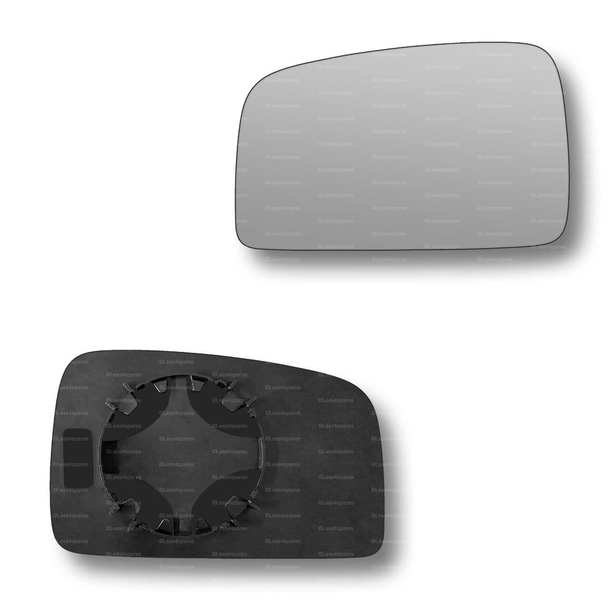Replacement Wing Mirror Glass Left for Kia Sportage 2005-2007 Clip-On Passenger Near Side N/S Convex
