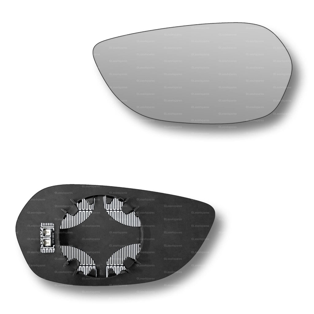 Replacement Wing Mirror Glass Left for Aston Martin DB11 2016-2022 Clip-On Passenger Near Side N/S Heated Convex