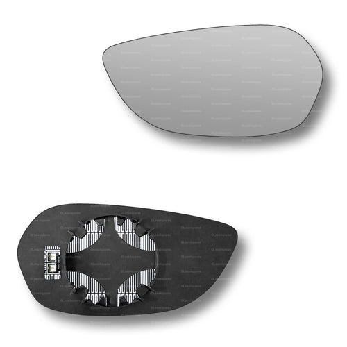Replacement Wing Mirror Glass Left for Aston Martin DB11 2016-2022 Clip-On Passenger Near Side N/S Heated Convex