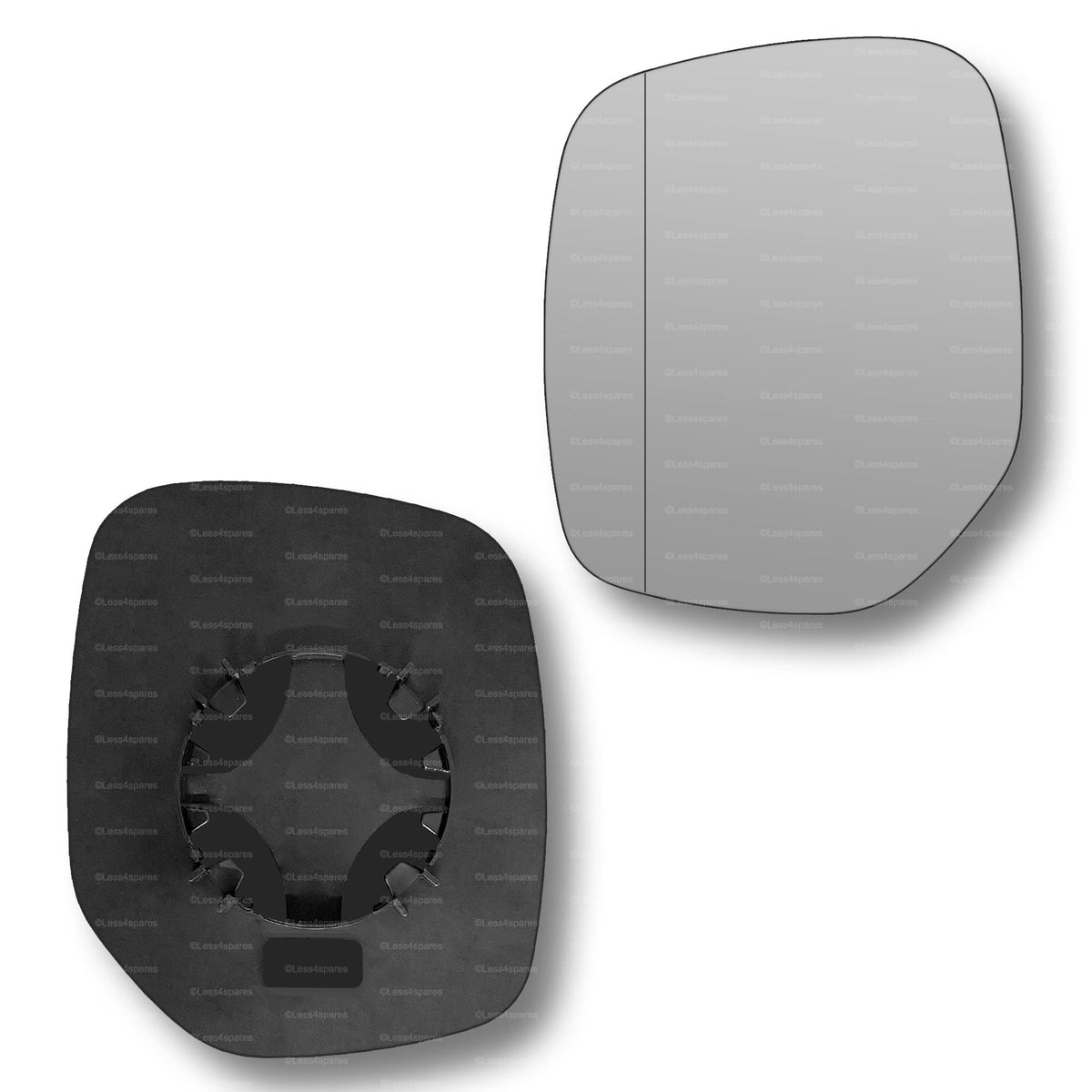 Replacement Wing Mirror Glass Left for Citroen Berligo 1996-2008 Clip-On Passenger Near Side N/S with Blind Spot