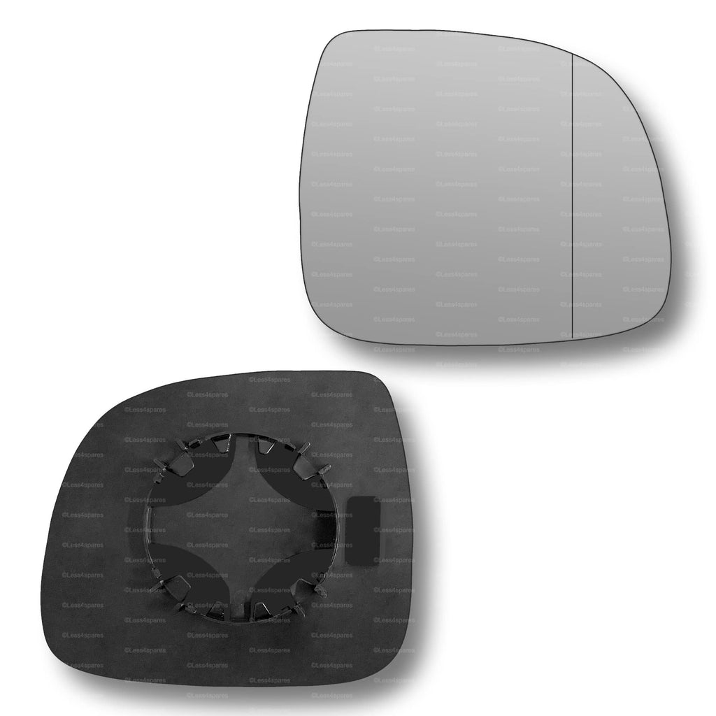 Replacement Wing Mirror Glass Right for VW Amarok 2010-2021 Clip-On Driver Off side with Blind Spot