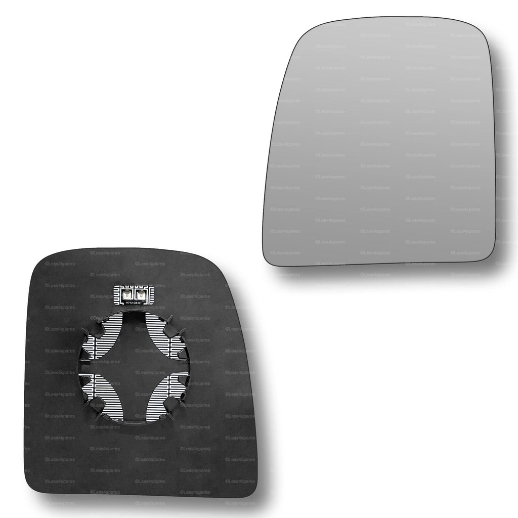 Replacement Wing Mirror Glass Left for Citroen Dispatch 2007-2016 Clip-On Passenger Near Side N/S Heated Convex