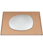 Wing Mirror Glass Left for Peugeot 107 2005-2014 Stick-On Passenger Near Side Convex
